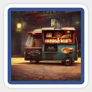 Steampunk Tokyo Ramen Food Truck Sticker